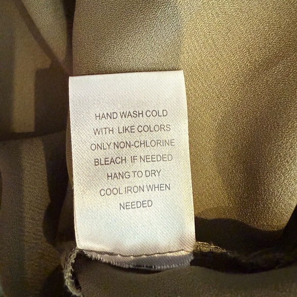 DR2 Olive Lace Accent Blouse - Picture 5 of 7